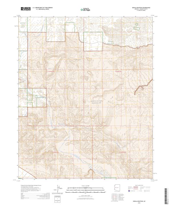 Signal Mountain, AZ — USGS 7.5-minute topo (2026)