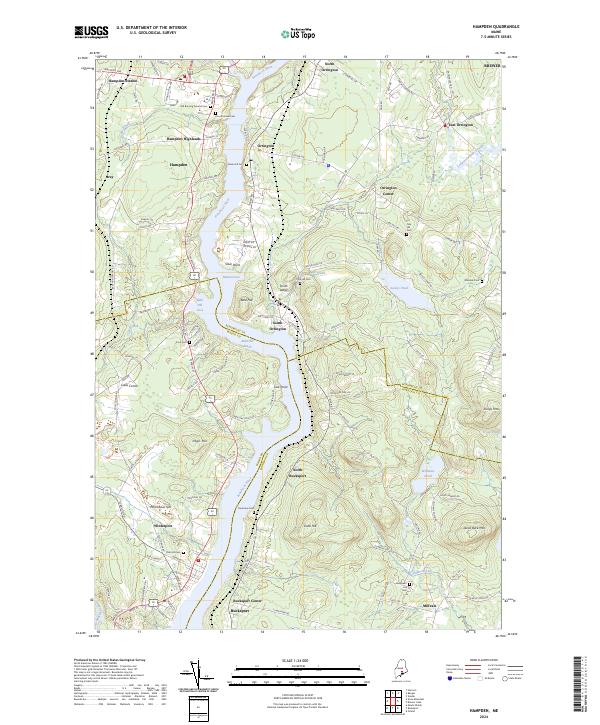 Hampden, ME — USGS 7.5-minute topo (2024)