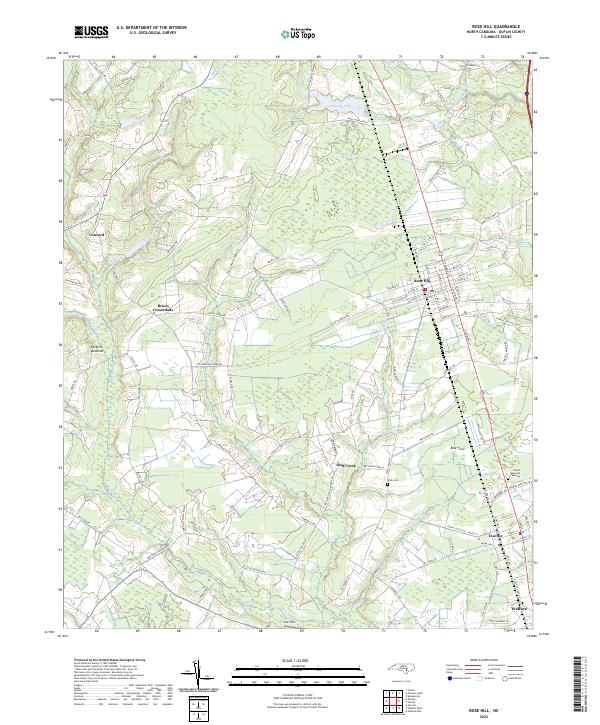 Rose Hill, NC — USGS 7.5-minute topo (2022)