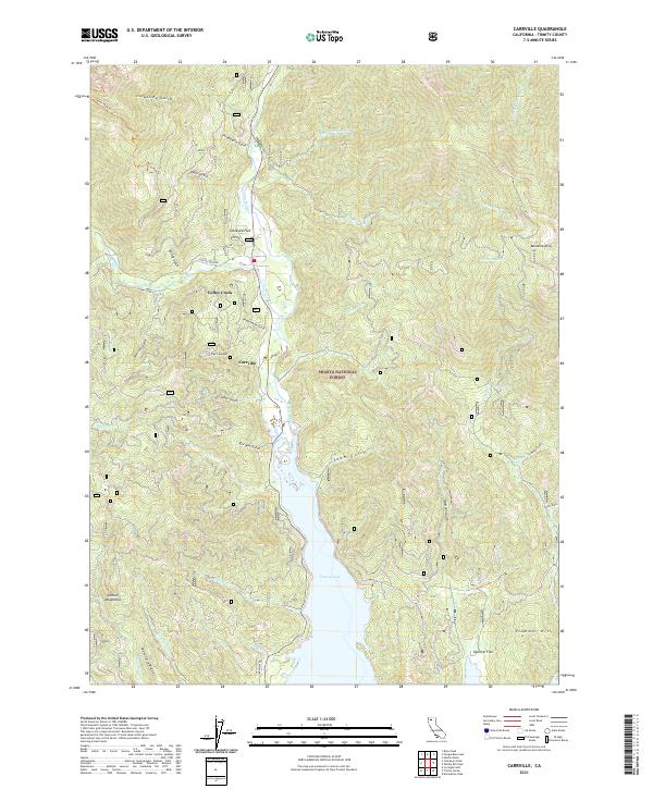 Carrville, CA — USGS 7.5-minute topo (2021)