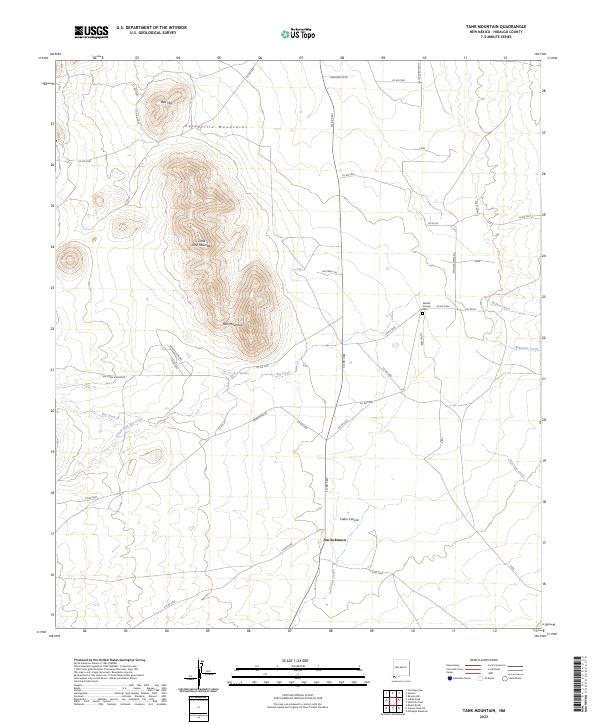 Tank Mountain, NM — USGS 7.5-minute topo (2023)