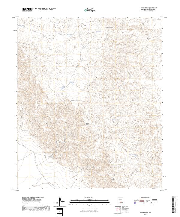 Indian Draw, NM — USGS 7.5-minute topo (2023)