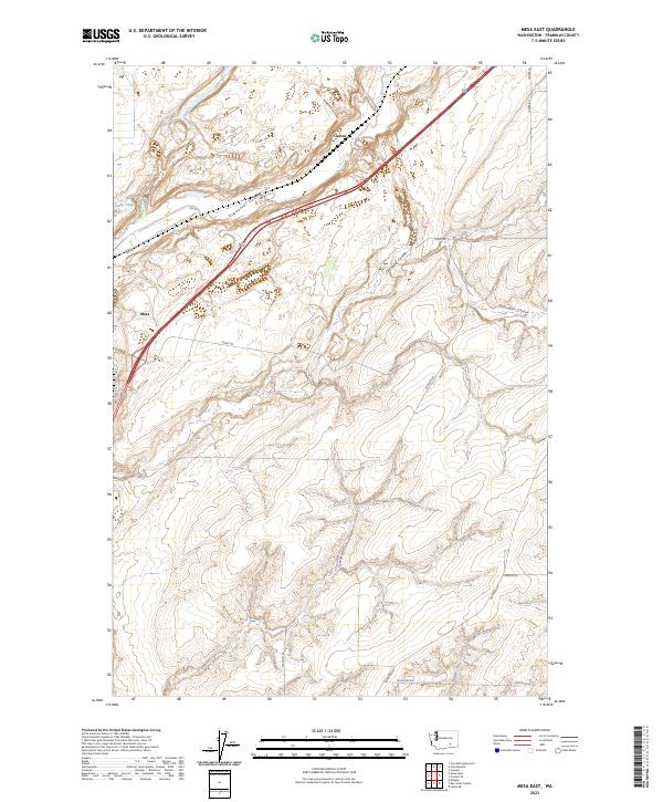 Mesa East, WA — USGS 7.5-minute topo (2023)