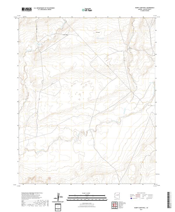 Humpy Camp Well, AZ — USGS 7.5-minute topo (2021)