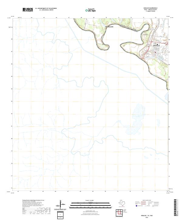 Hidalgo, TX,TAM, US — USGS 7.5-minute topo (2022)