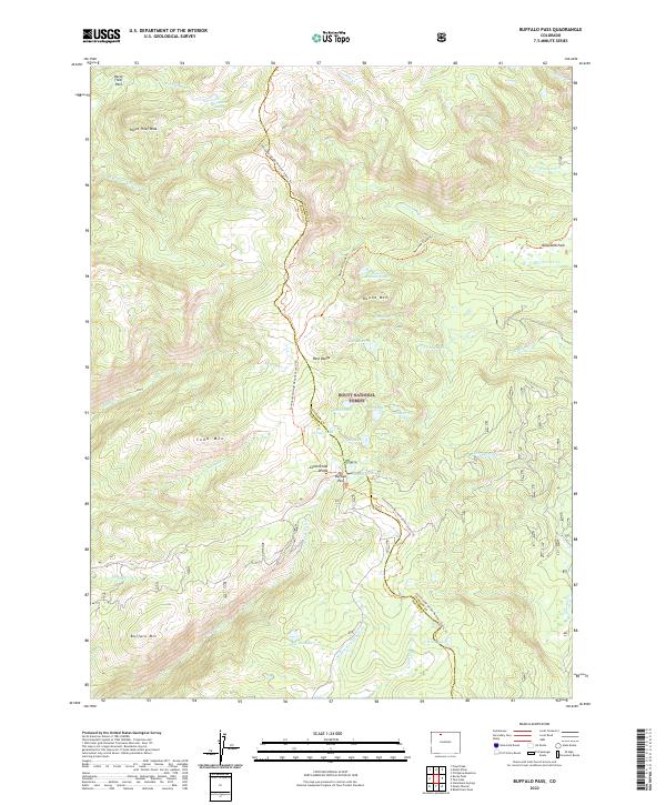 Buffalo Pass, CO — USGS 7.5-minute topo (2022)