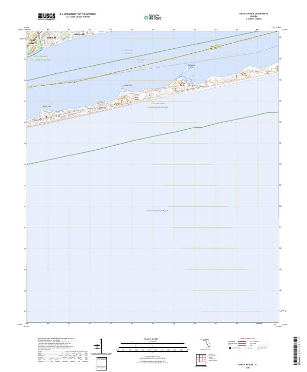 Oriole Beach, FL — USGS 7.5-minute topo (2025)