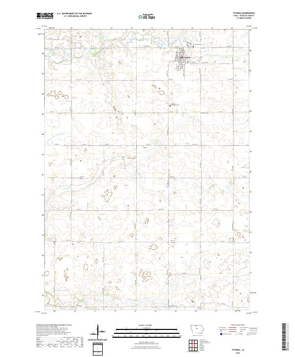 Titonka, IA — USGS 7.5-minute topo (2022)