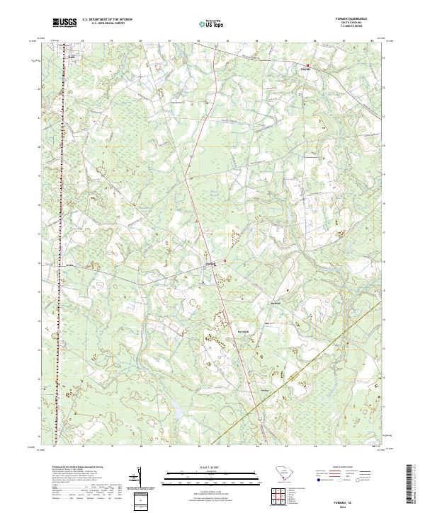 Furman, SC — USGS 7.5-minute topo (2024)