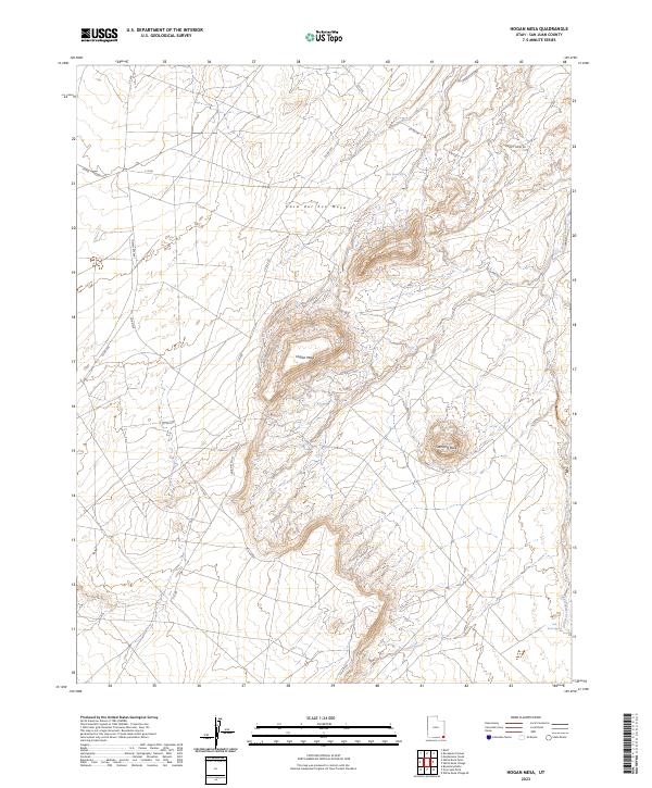 Hogan Mesa, UT — USGS 7.5-minute topo (2023)