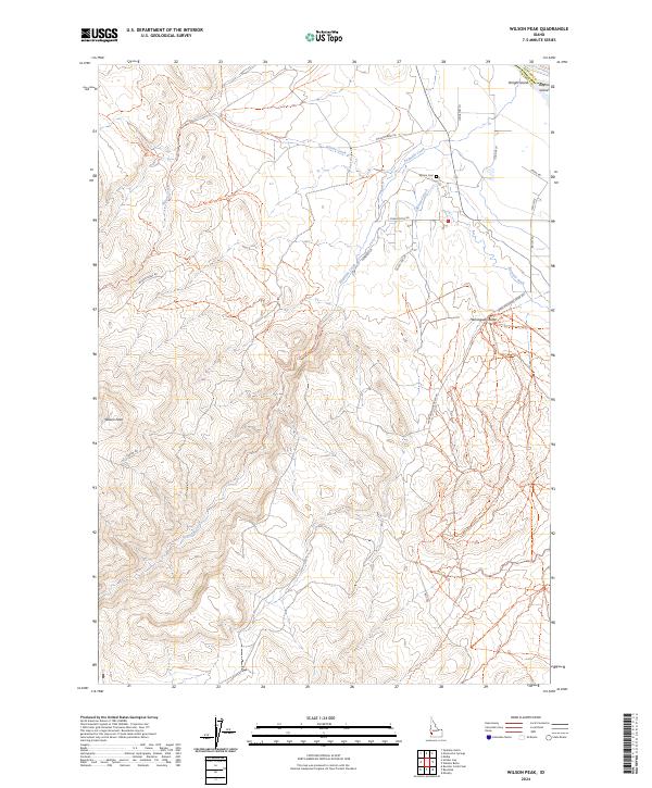 Wilson Peak, ID — USGS 7.5-minute topo (2024)