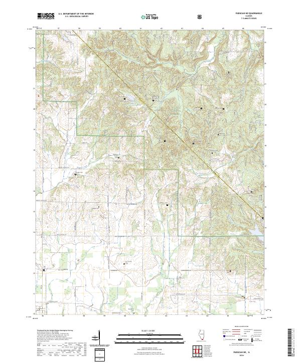 Paducah NE, IL — USGS 7.5-minute topo (2024)