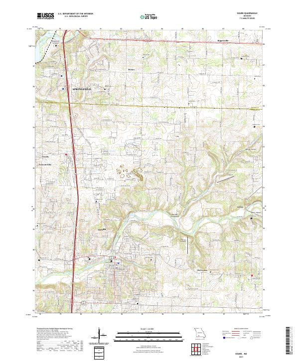 Ozark, MO — USGS 7.5-minute topo (2021)