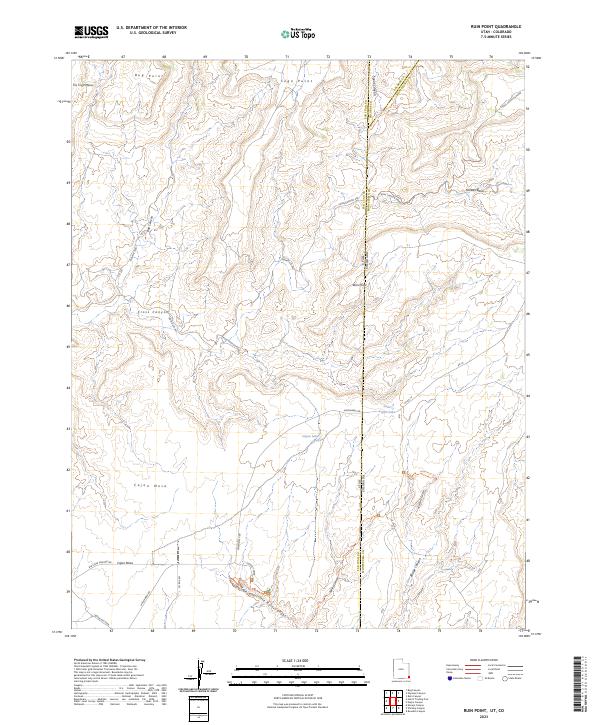 Ruin Point, UT-CO — USGS 7.5-minute topo (2023)