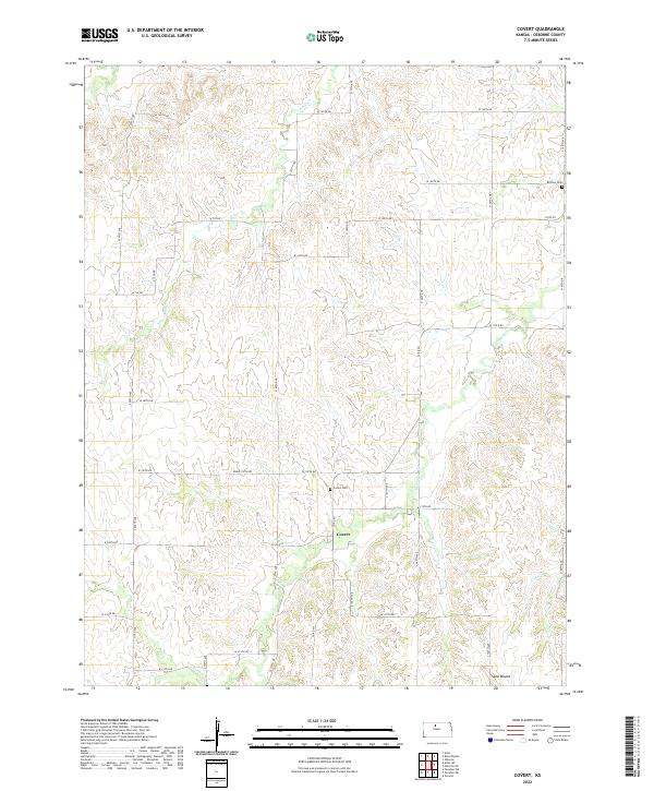 Covert, KS — USGS 7.5-minute topo (2022)