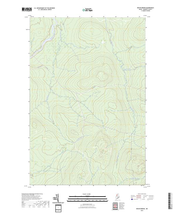 Doucie Brook, ME — USGS 7.5-minute topo (2024)