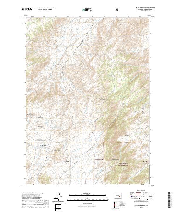 Blue Nose Creek, WY — USGS 7.5-minute topo (2021)