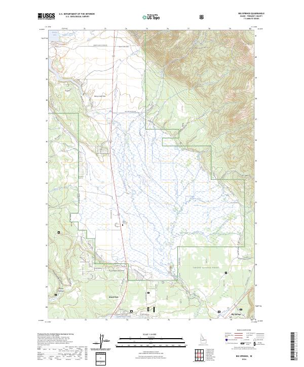 Big Springs, ID — USGS 7.5-minute topo (2024)