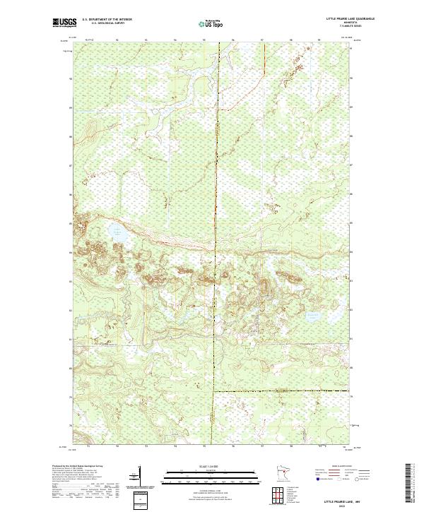 Little Prairie Lake, MN — USGS 7.5-minute topo (2022)