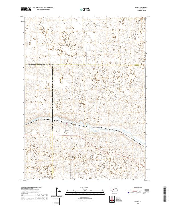 Seneca, NE — USGS 7.5-minute topo (2021)