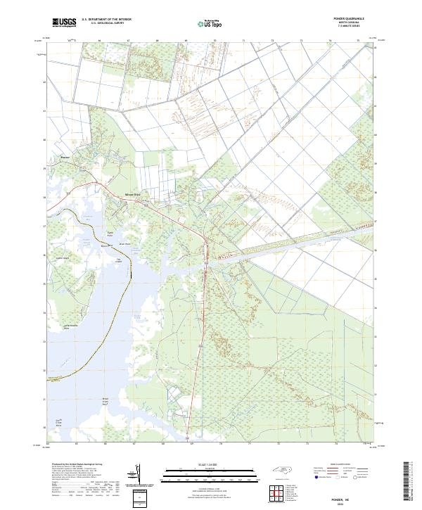 Ponzer, NC — USGS 7.5-minute topo (2022)