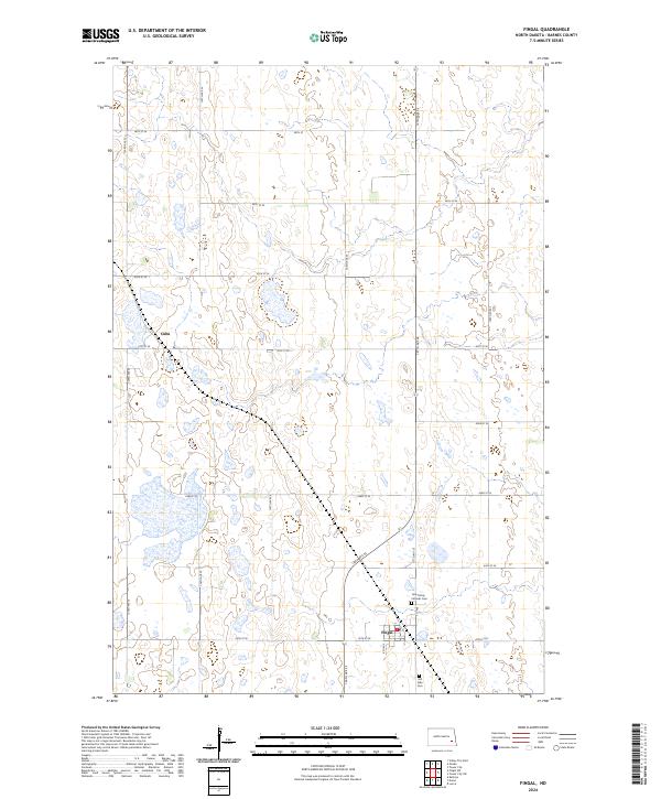 Fingal, ND — USGS 7.5-minute topo (2024)