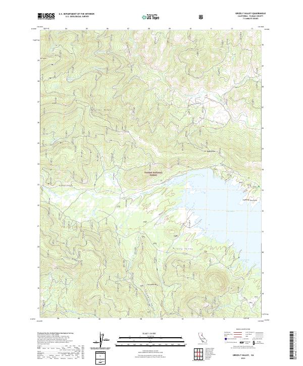 Grizzly Valley, CA — USGS 7.5-minute topo (2021)