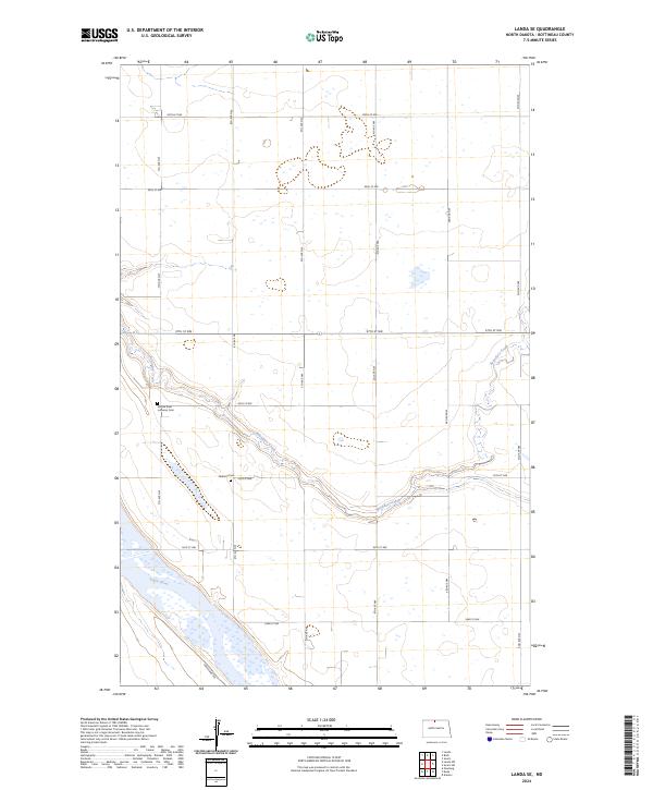 Landa SE, ND — USGS 7.5-minute topo (2024)