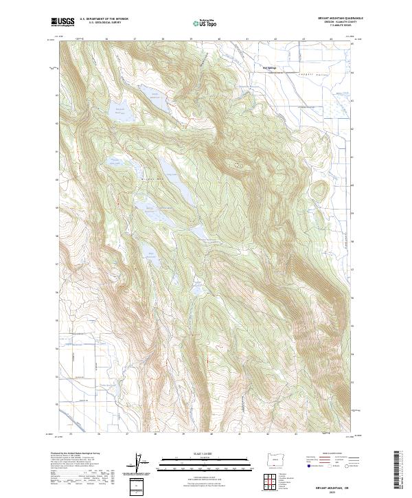 Bryant Mountain, OR — USGS 7.5-minute topo (2023)
