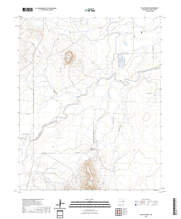 Bulldog Mesa, NM — USGS 7.5-minute topo (2023)