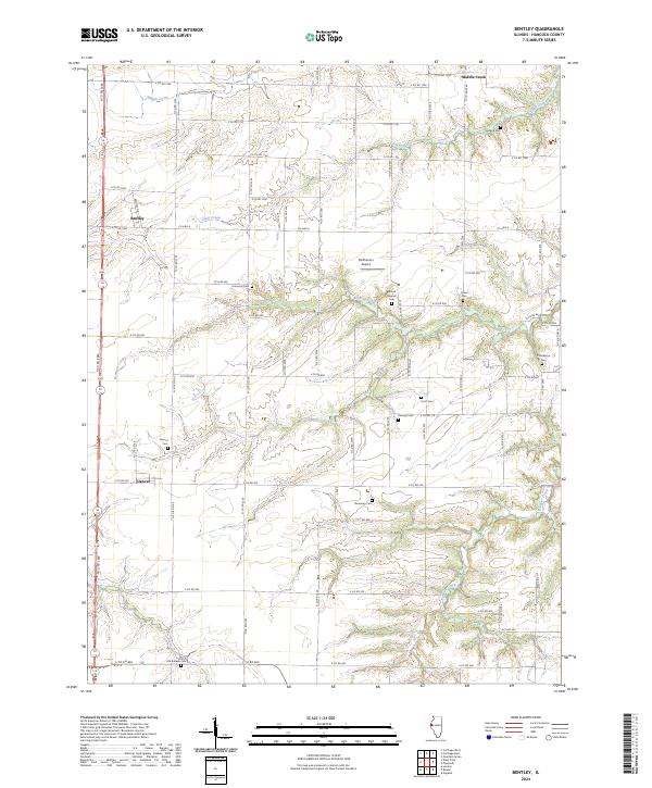 Bentley, IL — USGS 7.5-minute topo (2024)