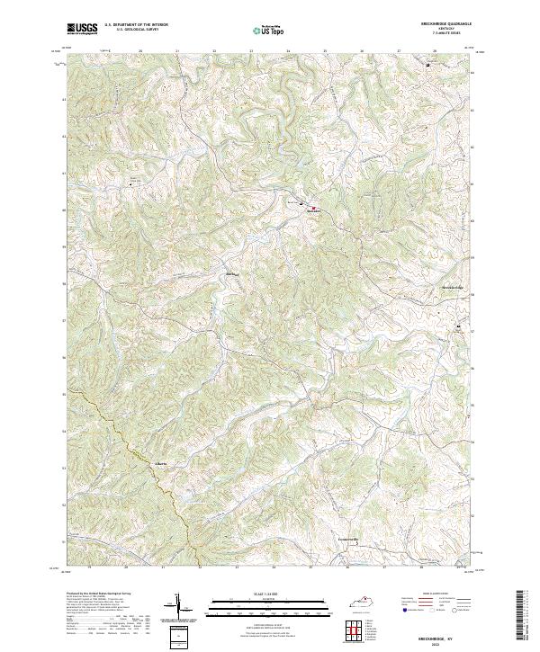 Breckinridge, KY — USGS 7.5-minute topo (2022)