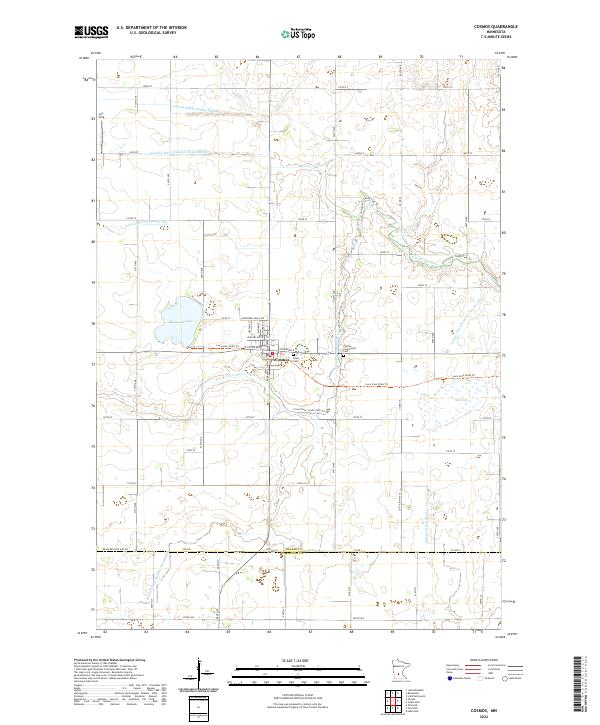 Cosmos, MN — USGS 7.5-minute topo (2022)