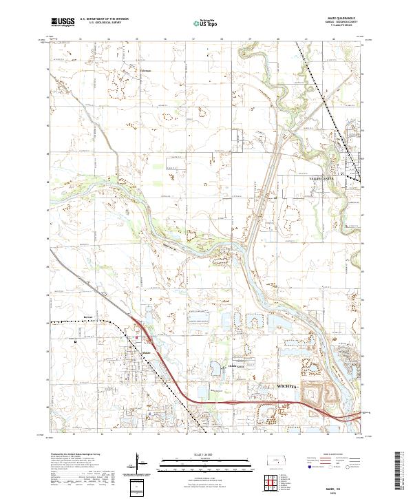 Maize, KS — USGS 7.5-minute topo (2022)