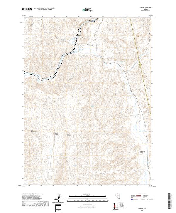 Palisade, NV — USGS 7.5-minute topo (2021)