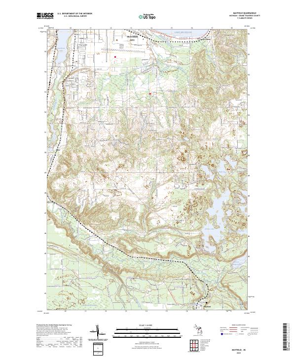 Mayfield, MI — USGS 7.5-minute topo (2023)