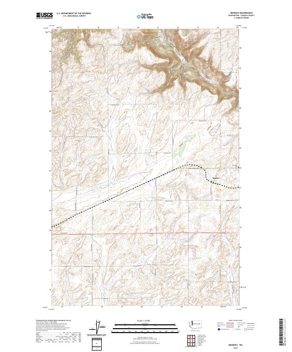 Mondovi, WA — USGS 7.5-minute topo (2023)
