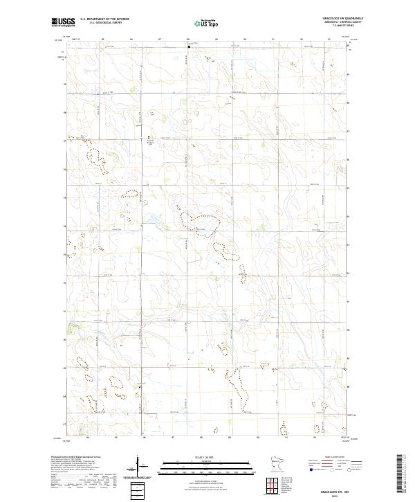 Gracelock SW, MN — USGS 7.5-minute topo (2022)
