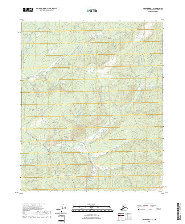 Livengood B-3 SE, AK — USGS 7.5-minute topo (2024)