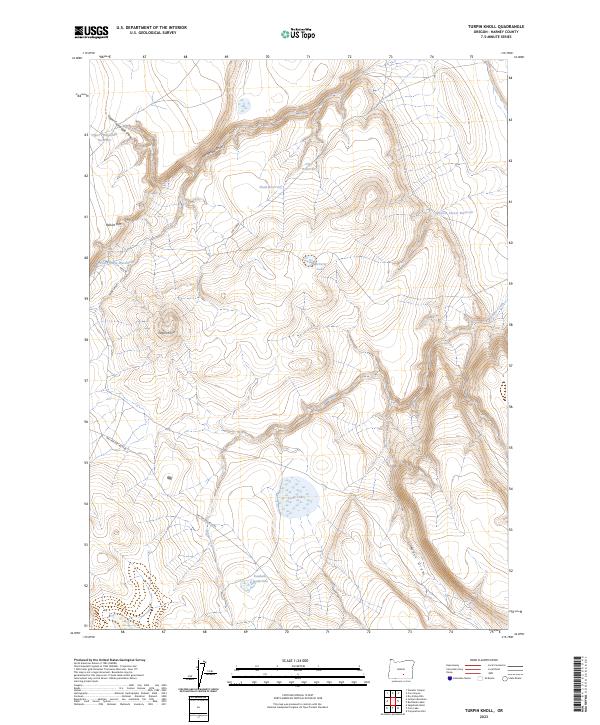 Turpin Knoll, OR — USGS 7.5-minute topo (2023)
