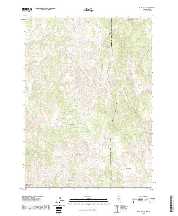 Dairy Valley, NV-UT — USGS 7.5-minute topo (2021)