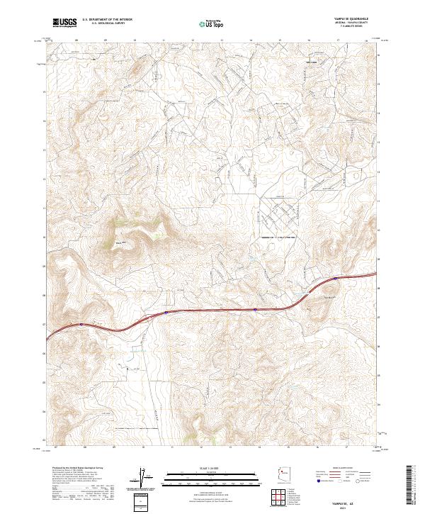 Yampai SE, AZ — USGS 7.5-minute topo (2021)
