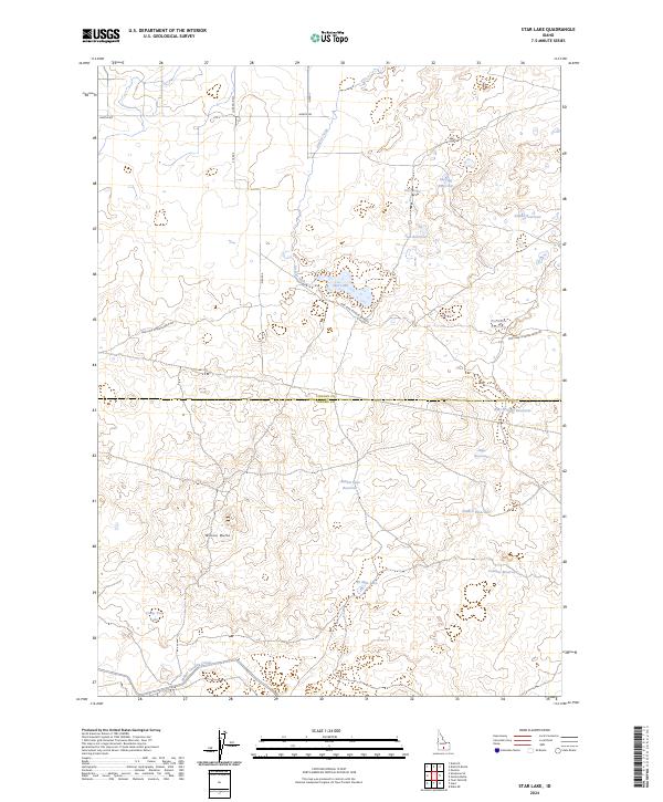 Star Lake, ID — USGS 7.5-minute topo (2024)