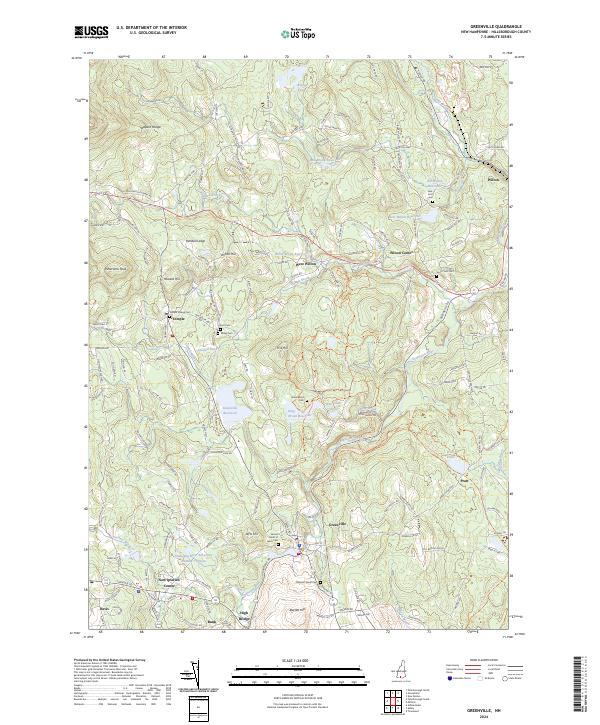 Greenville, NH — USGS 7.5-minute topo (2024)