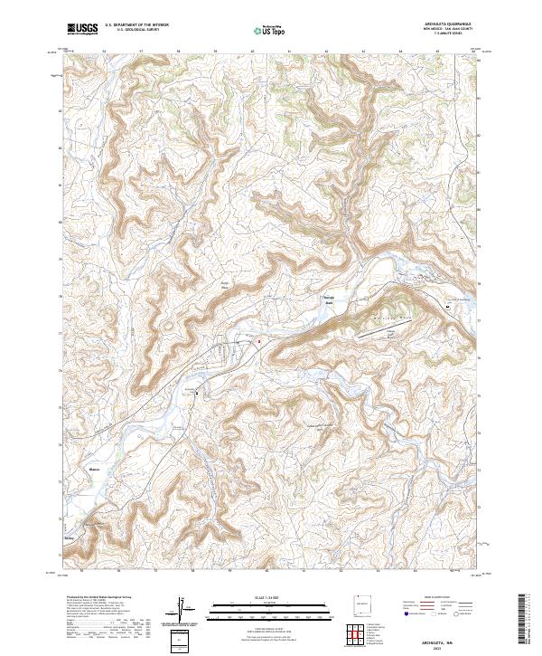 Archuleta, NM — USGS 7.5-minute topo (2023)