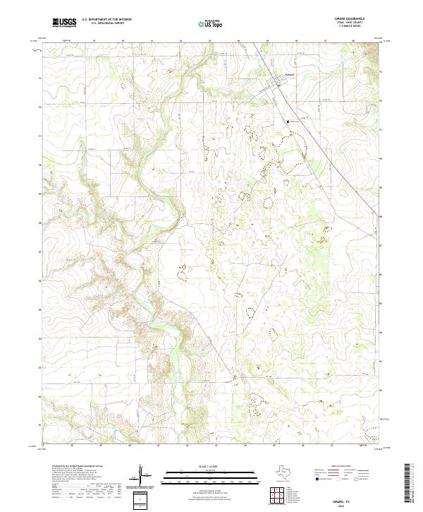 Girard, TX — USGS 7.5-minute topo (2022)
