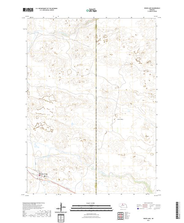 Wood Lake, NE — USGS 7.5-minute topo (2021)