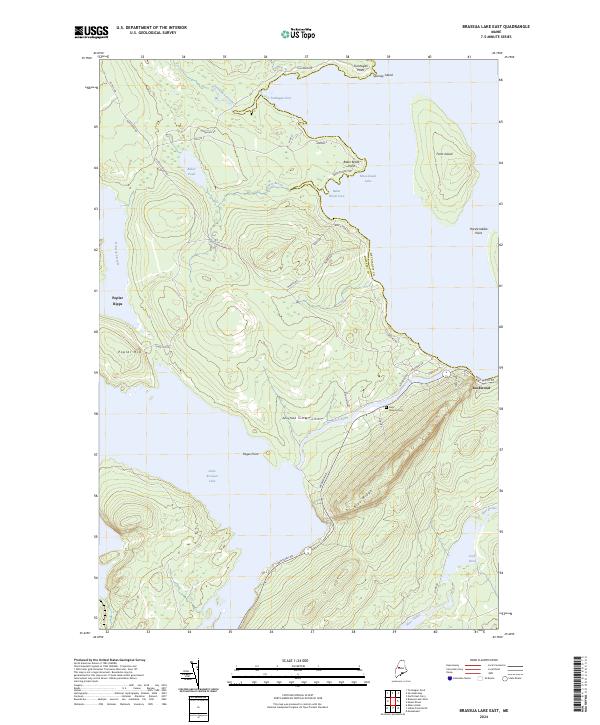 Brassua Lake East, ME — USGS 7.5-minute topo (2024)