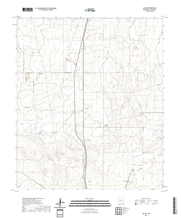Jal NW, NM — USGS 7.5-minute topo (2023)