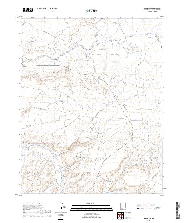 Tanner Lake, NM — USGS 7.5-minute topo (2023)